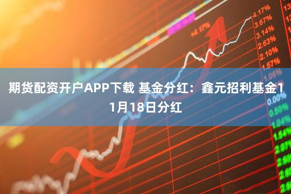 期货配资开户APP下载 基金分红：鑫元招利基金11月18日分红
